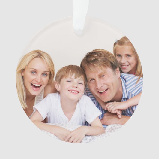 Create Your Own Photo Custom Pic Double Sided Ornament (Vorderseite)