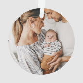 Create Your Own Photo Custom Pic Double Sided Ornament (Rückseite)