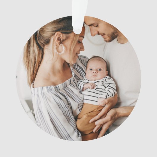 Create Your Own Photo Custom Pic Double Sided Ornament (Vorderseite)