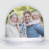 Create Your Own Photo Custom Pic Double Sided Schneekugeln (Vorderseite)