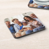 Create Your Own Photo Custom Pic Two Photo 2 Sided Getränkeuntersetzer (Linke Seite)