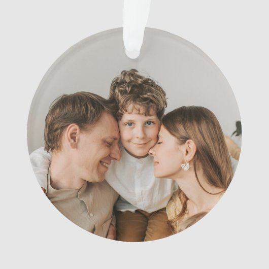 Create Your Own Photo Custom Picture DIY  Ornament (Vorderseite)