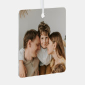 Create Your Own Photo Custom Picture DIY  Ornament Aus Metall (Vorderseite Rechts)