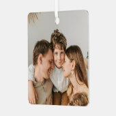 Create Your Own Photo Custom Picture DIY  Ornament Aus Metall (Vorderseite links)