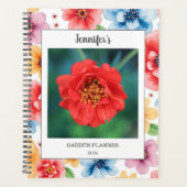 Create your own photo floral pattern garden planer (Vorderseite)