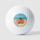 Create Your Own Photo Golf Balls Gift Custom Text Golfball (Vorderseite)