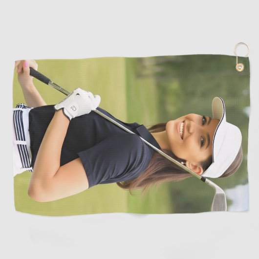 Create your Own Photo Golfhandtuch (Horizontal)