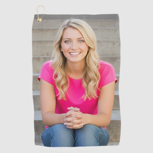 Create your Own Photo Golfhandtuch (Vorderseite)