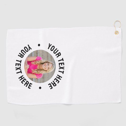 Create your Own Photo Golfhandtuch (Horizontal)