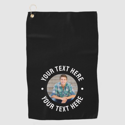 Create your Own Photo Golfhandtuch (Vorderseite)