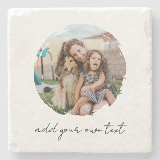 Create Your Own Photo Steinuntersetzer (Vorderseite)