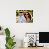 create your own photo text engagement  poster (Heimbüro)