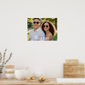 create your own photo text engagement  poster (Küche)