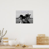 create your own photo text engagement  poster (Küche)
