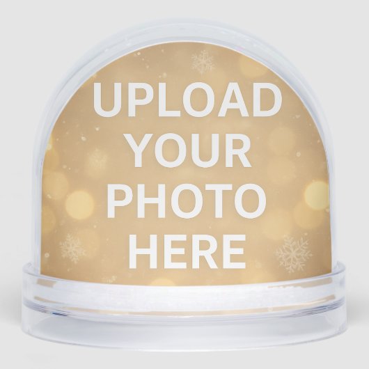 Create Your Own Photo Text Schneekugeln (Vorderseite)