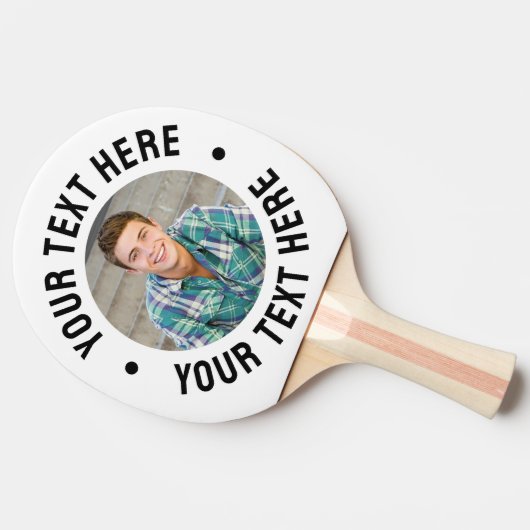 Create Your Own Photo Tischtennis Schläger (Seitenansicht)