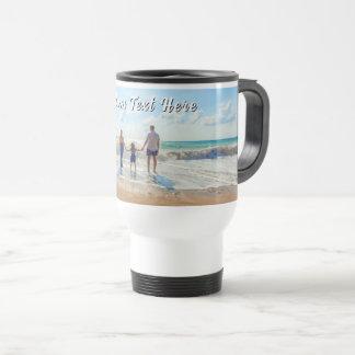 Create Your Own Photo Travel Mug Gift Custom Text Reisebecher