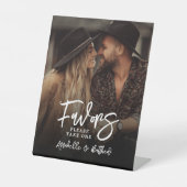 Create Your Own Photo Wedding Favor Table Sign Sockelschild (Vorderseite)