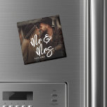 Create Your Own Photo Wedding Magnet<br><div class="desc">Personalized Photo Wedding Magnet Favor. These custom magnets feature a full photo background with a subtle black gradient behind the text, ensuring “Mr. & Mrs” in large white handwritten script stands out beautifully. The wedding date appears at the bottom in a clean serif font for a classic and balanced touch....</div>