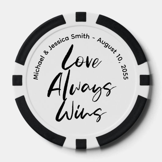 Create Your Own Photo Wedding Pokerchips (Vorderseite)