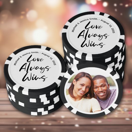 Create Your Own Photo Wedding Pokerchips