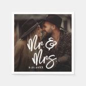 Create Your Own Photo Wedding Serviette (Vorderseite)