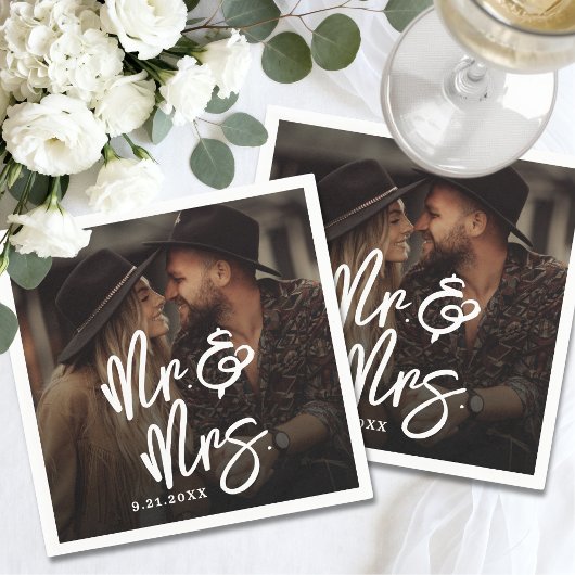 Create Your Own Photo Wedding Serviette