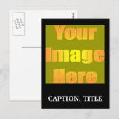 create-your-own-picture-one-caption01 postkarte (Vorne/Hinten)