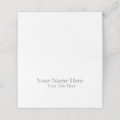 Create Your Own Platzkarte (Außenseite Aufgefaltet)