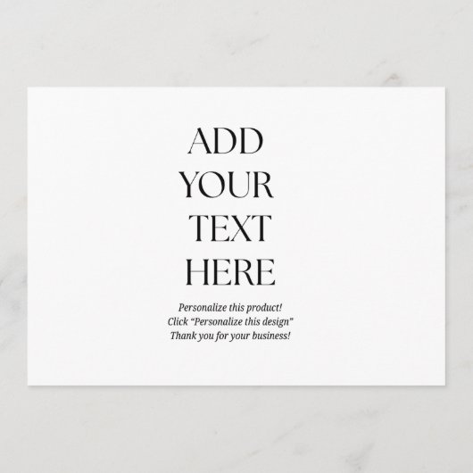 Create Your Own Postcard Dankeskarte (Rückseite)