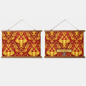 Create your own Premium Gilded Glow Elephant Mara Wandteppich Mit Holzrahmen (Doppelt)