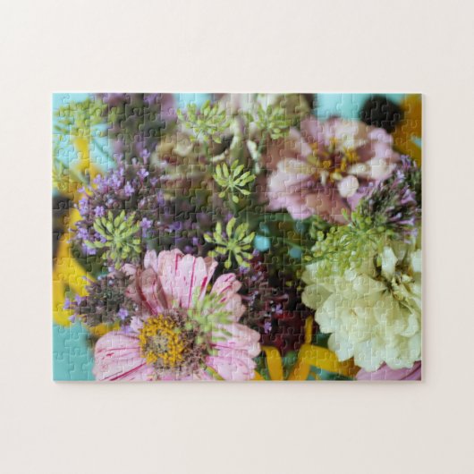Create Your Own Pretty Wildflower  Puzzle (Horizontal)