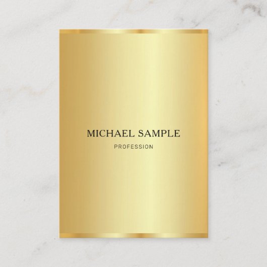 Create Your Own Professional Modern Elegant Gold Visitenkarte (Vorderseite)