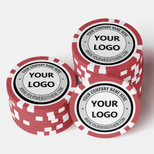 Create Your Own Promo Branded Poker Chips Template (Stapel)