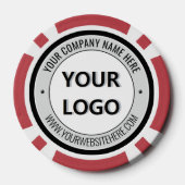Create Your Own Promo Branded Poker Chips Template (Rückseite)