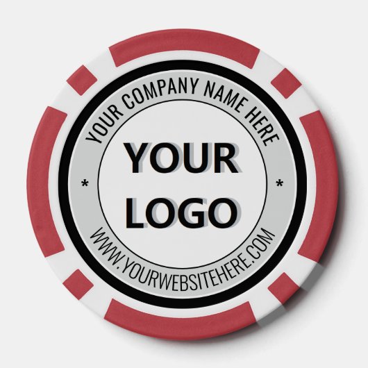 Create Your Own Promo Branded Poker Chips Template (Rückseite)