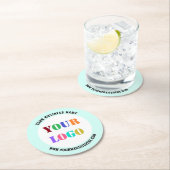 Create Your Own Promotional Paper Coasters Example Runder Pappuntersetzer (Vor Ort)