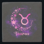 Create Your Own Purple Celestial Taurus Steinuntersetzer<br><div class="desc">This coaster features enchanting artwork that you can customize by personalizing them to decorate your home & ritual space or for every day use. Perfect for adding a personal touch to any handfasting, wedding, or special occasion, they also make terrific gifts for friends, family & your sister witches. Inspired by...</div>