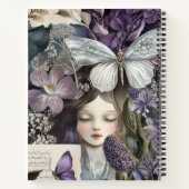 Create Your Own Purple Hedge Witch Botanical Notizblock (Rückseite)