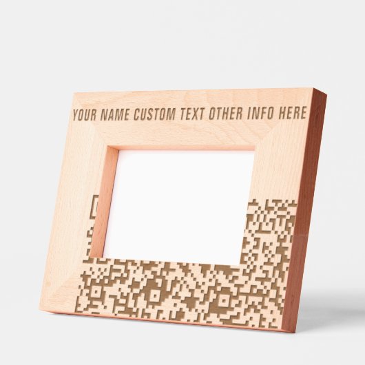 Create Your Own QR Code and Text Engraved Frames Geätzte Rahmen (Links)