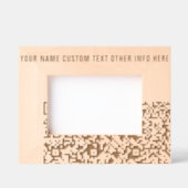 Create Your Own QR Code and Text Engraved Frames Geätzte Rahmen (Vorderseite)
