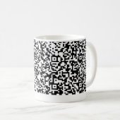Create Your Own QR Code Funny Coffee Mug Gift Kaffeetasse (VorderseiteRechts)