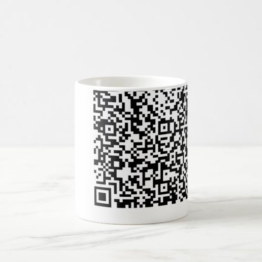 Create Your Own QR Code Funny Coffee Mug Gift Kaffeetasse (Mittel)