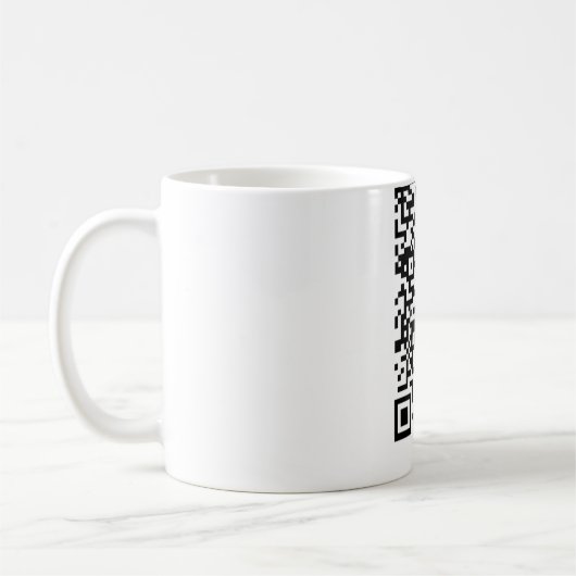 Create Your Own QR Code Funny Coffee Mug Gift Kaffeetasse (Links)