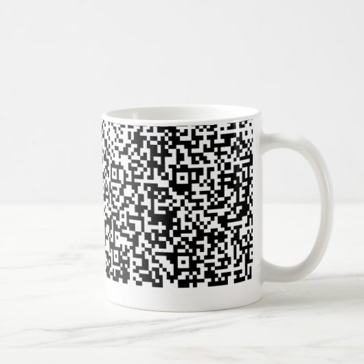 Create Your Own QR Code Funny Coffee Mug Gift Kaffeetasse (Rechts)
