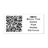 Create Your Own QR code Gummistempel (Prägung)