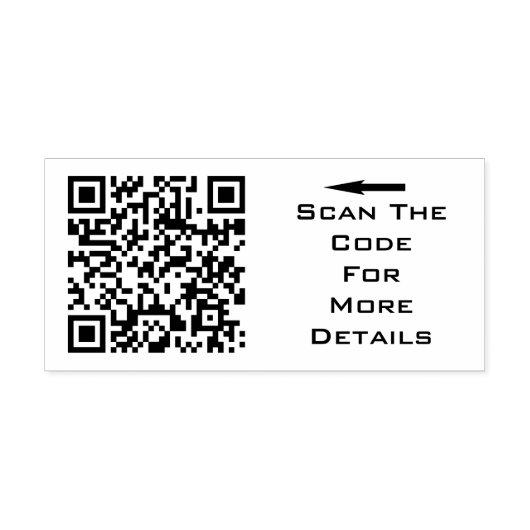 Create Your Own QR code Gummistempel (Prägung)