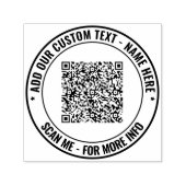 Create Your Own QR Code Round Stamp Template Permastempel (Design)