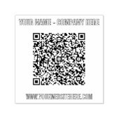 Create Your Own QR Code Stamp Template Custom Text Permastempel (Design)