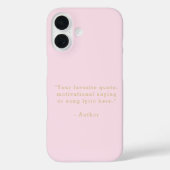 Create Your Own Quote Case-Mate iPhone Hülle (Rückseite)